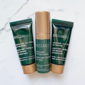 (3) NEW & Sealed Biossance Squalane Eye Gel + Mask